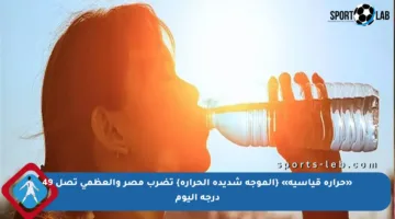 «حرارة قياسية» {الموجة شديدة الحرارة} تضرب مصر والعظمى تصل 49 درجة اليوم